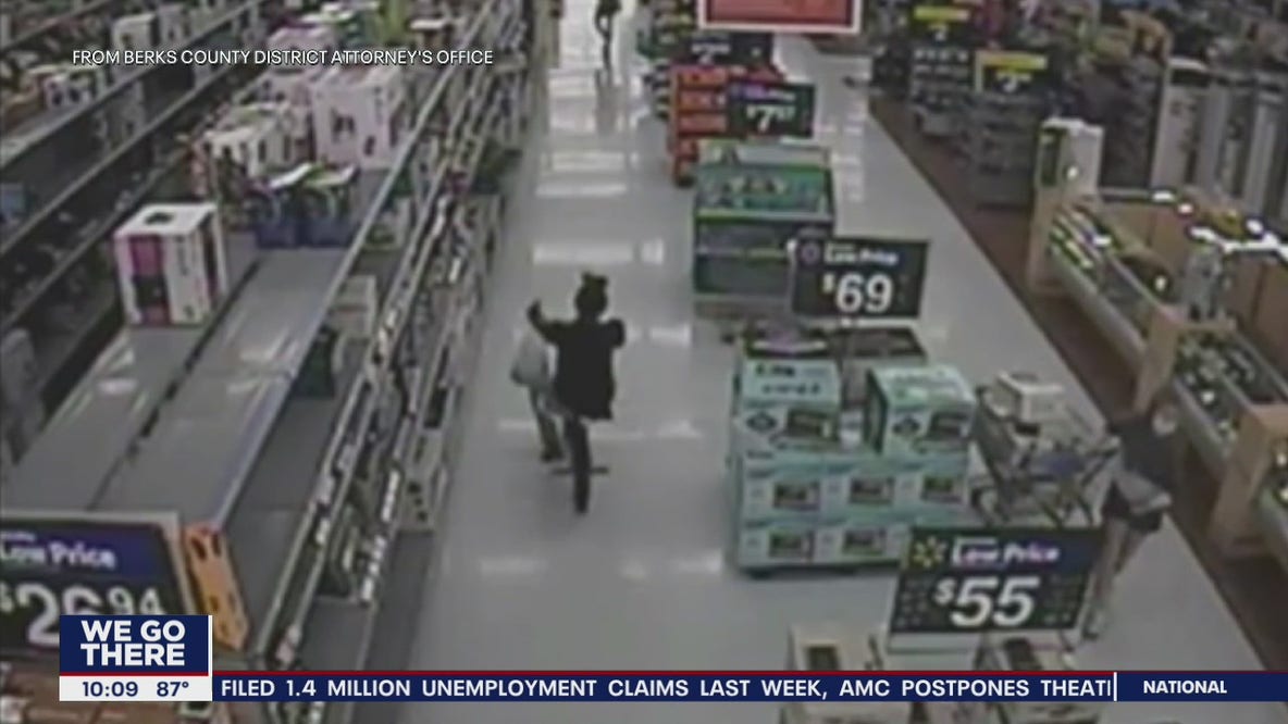 Berks County District Attorney's Office releases video showing what led up to arrest at Walmart
